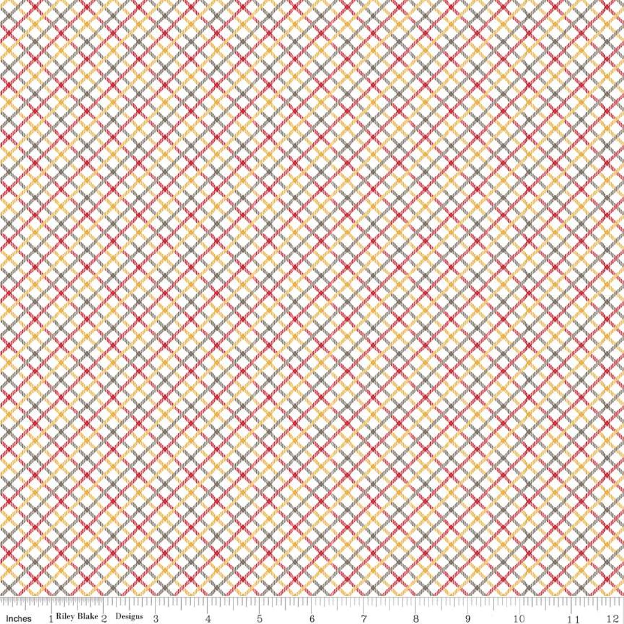 Fabric Riley Blake Daisy Homespun Bee Plaids by the Quarter Yard C12033-DAISY